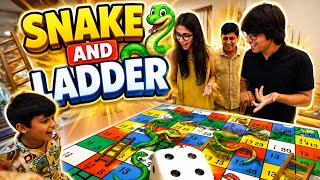Play game snake🐍 and ladders with family enjoy full #games #funny  screenshot 2