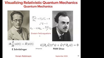 Visualizing Relativistic Quantum Mechanics — Dr. Vivian Robinson