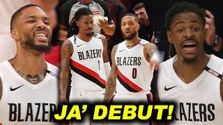 JA MORANT DEBUT, DAMIAN LILLARD IS BACK! Solid ang bagong tandem ng Blazers!