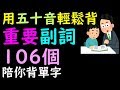 用五十音學基礎日語最重要的日文副詞106個  何博士陪你背日文單字