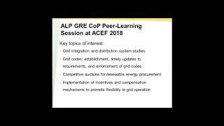 Session 4  Grid Integration Studies for Variable Renewable Energy 29 08 2018