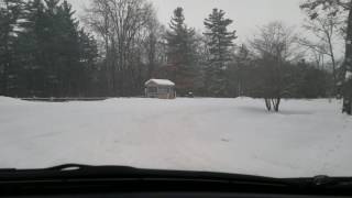 Scion iQ along Lake Huron. With surprise deer! Scion Iq Winter Driving