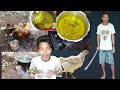 Primitive technology  eating delicious in jungle  cooking and toast big chicken 145