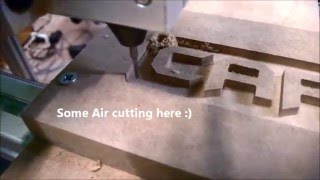 B&G First Actual Test-Run Making A Sign Mdf