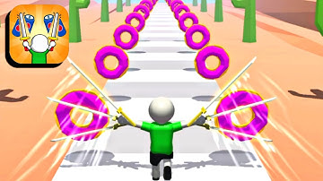 Twin Blade Slicer 🏃🔪💥 All Levels 56-57 Gameplay (iOS,Android)