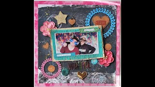 Scrap the Girls- January Challenge- Gelli Plate fun