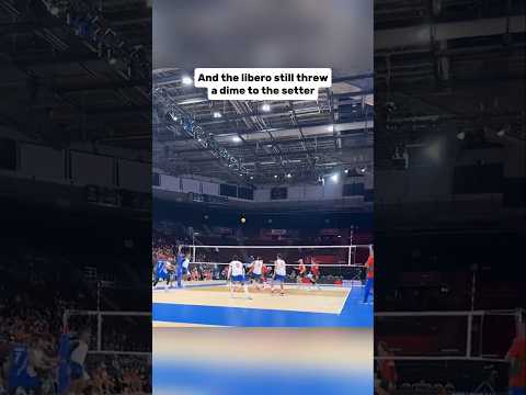 Perfect dig by the libero!