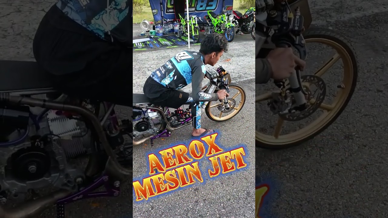 POWER GILA ‼ Aerox Drag Bike Ini Bikin Mesin Lain Nangis 😱