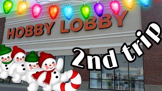 Hobby Lobby Christmas Decor ?  2nd Trip ❄