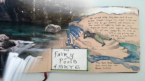 Toned paper watercolor SKETCHBOOK  Travel Journal