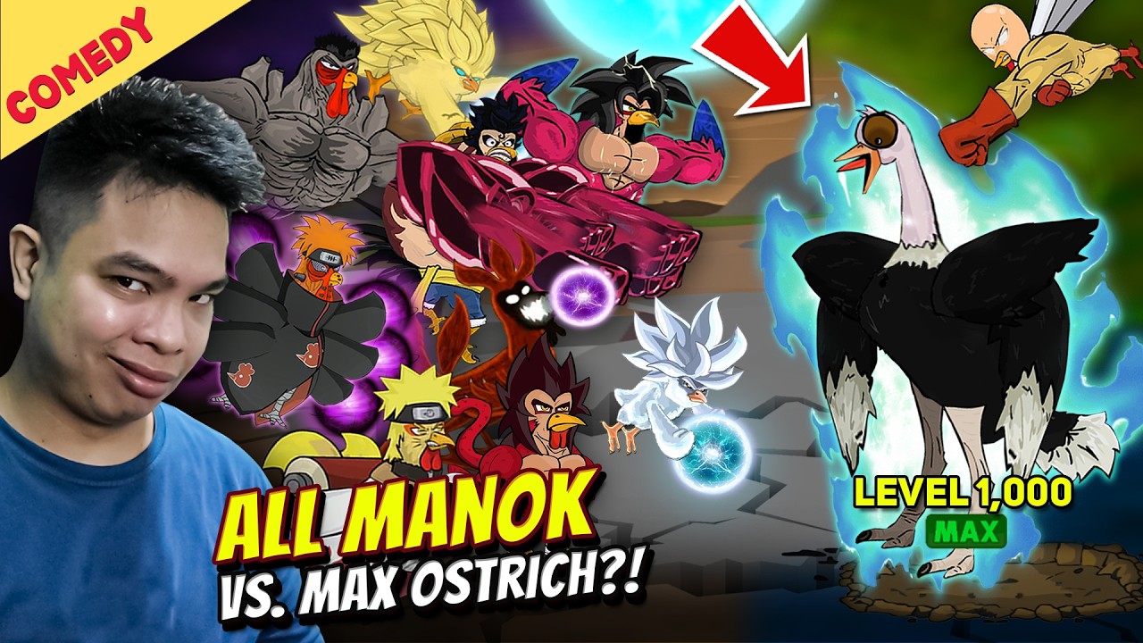 Ostrich Laban sa Lahat ng Manok! - MANOK NA PULA