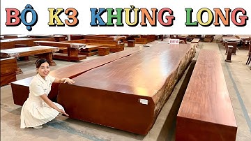 Bộ Bàn Ghế K3 Nguyên Khối Khủng Nhất xưởng Gỗ Việt Bắc trông như thế nào? BGNK439