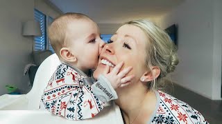 BABY BOY GIVES HIS MOM THE SWEETEST KISSES!