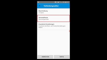 VPN-Einrichtung an der TU Berlin - Android mit dem Cisco AnyConnect Client