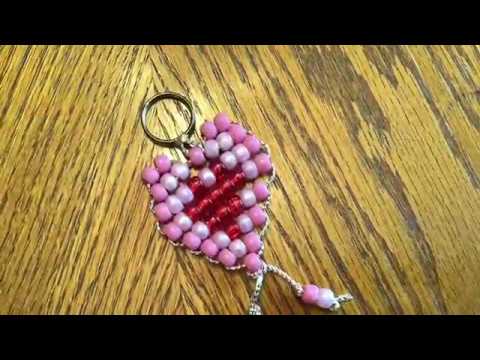 How to make a Beaded Heart #beading #beadcraft #beads 