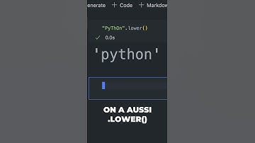 4 Méthodes de Strings Python (pour la casse)