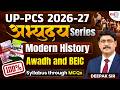 AWADH &amp; BEIC MCQs | Modern History | UPPCS 2026-27 | Prelims Through MCQ | Deepak sir #uppcsprelims