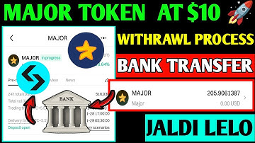 Major Withdrawal Bitget, Bybit, OKX | How to withdraw Major tokens on Bitget |Major Sell Bitget