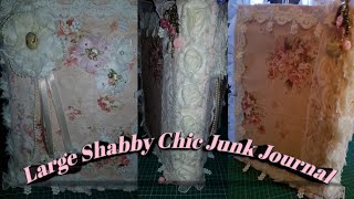 Large Shabby Chic Junk Journal Flip Through (SOLD-Thank you)