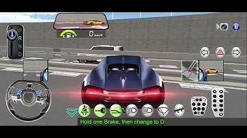 New Blue Bugatti Chiron For Parking - 3d Driving Class android game|| Car Game #gameplay #cargame