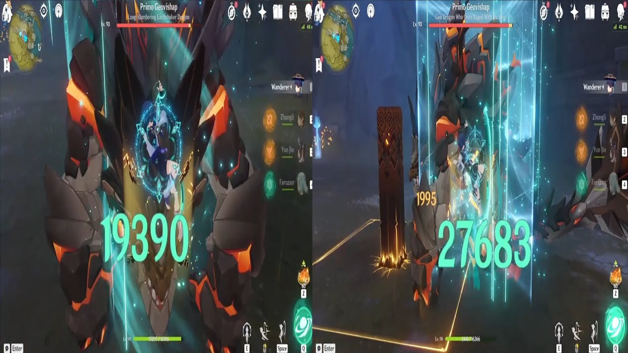 C0 Scaramouche Wanderer R1 Lost Prayers Vs R1 Widsith Vs R5 Widsith 