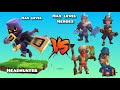 Headhunter vs Ice king, Miner Queen, Pirate Warden and Party champion - Clash of Clans