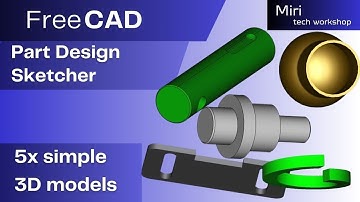 FreeCAD 5 simple 3D models, part 27