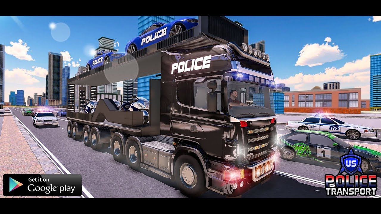 US Police Robot Transport MOD APK cover