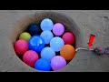 Balloons Underground Experiment | इतने सारे गुब्बारों मे  एक साथ आग लगाई तो तबाही मचा दी 😱