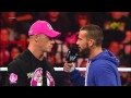 After John Cena blasts CM Punk with a pipe, CM Punk kicks Mick Foley in the stomach: Raw, Sept. 24,