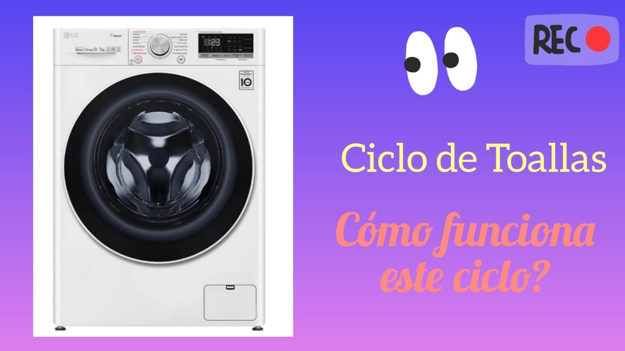 Ciclo de en Lavasecadora LG 🫧 | vídeo rápido 🌪️ - YouTube