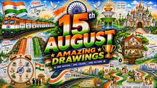 Independence day Amazing drawing ideas/Independence day posters/15 August Drawings/Tiranga drawing