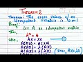 Eigen values of an Idempotent Matrix are 0 and 1 | A² = A | Linear Algebra | BSc Maths 