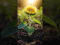 A 25-second timelapse shows a rose seed growing from the damp ground.#short #timelapse #flowers