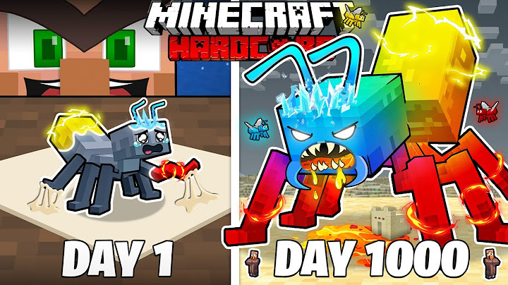 I Survived 1000 Days As An ELEMENTAL ANT In HARDCORE Minecraft! (Full Story)