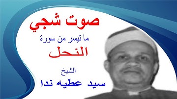 تلاوة رائعة وصوت شجي للشيخ سيد عطيه ندا وما تيسر من سورة النحل .