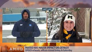 Winter Storm Mateo: Weather Channel interview with Climate & Space student Mary Lund