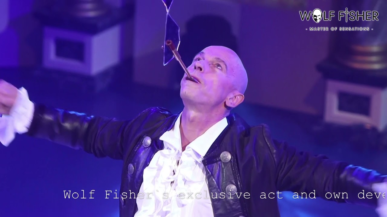 Wolf Fisher: Original Broken Glass Balance, sensational unique act for Television, Show, Event