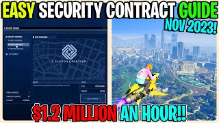 New Easy SECURITY CONTRACT GUIDE In GTA 5 Online 2023! (Best Way To Make Money In GTA 5 Online)