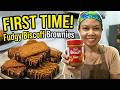 Biscoff Brownie Bites | Fudgiest I've Ever Made!