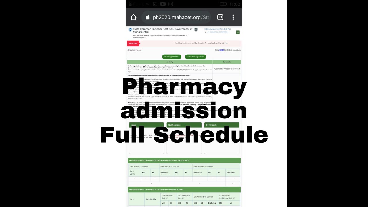 b pharmacy admission process | cetcell | mahacet.org 2020 | mahacet.com 2020