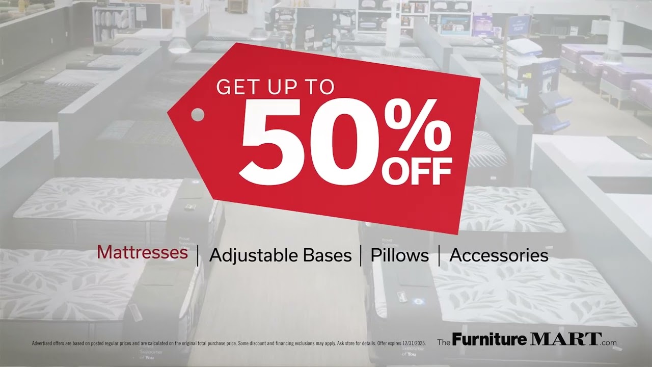 New Year Red Tag Mattress Sale at the Furniture Mart!