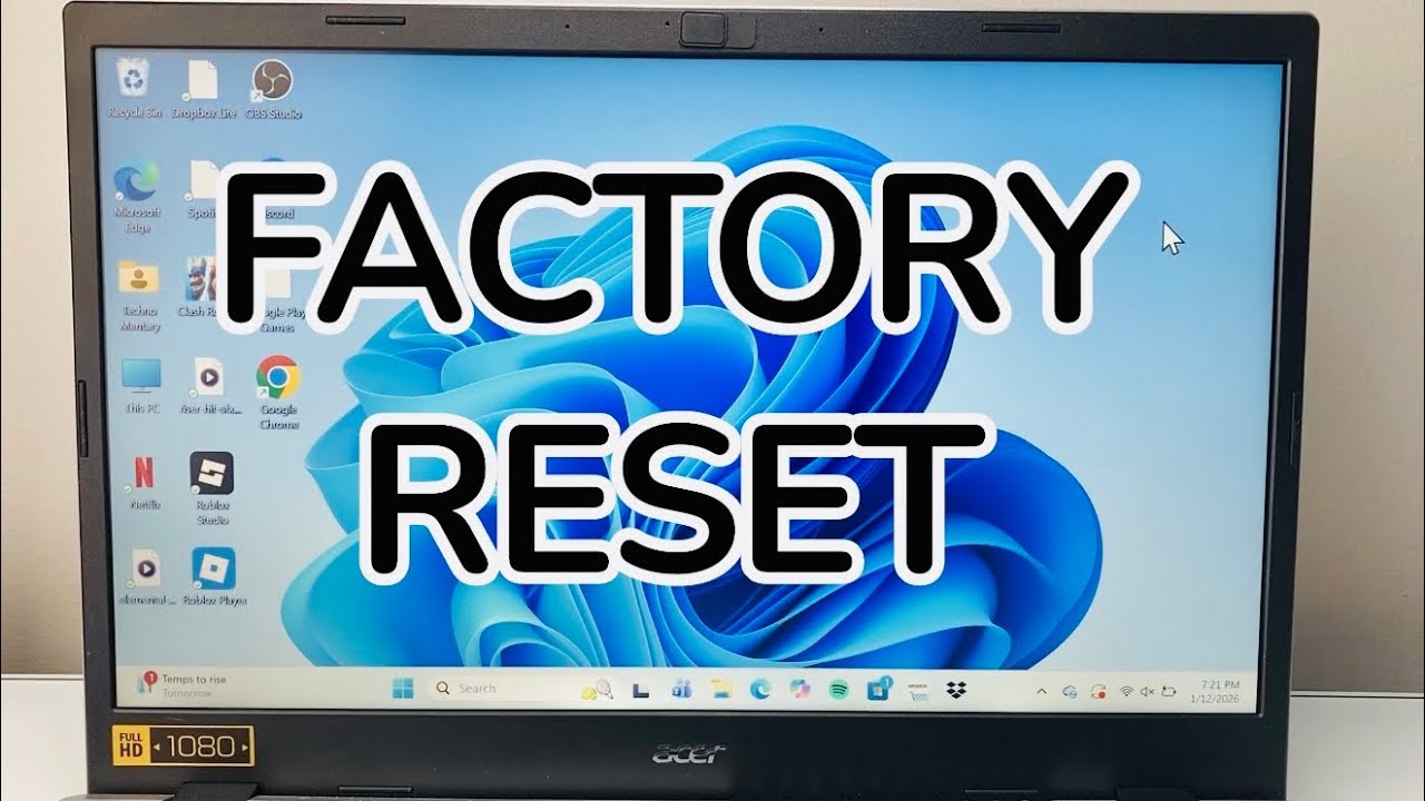 How To Factory Reset Windows 11 PC & Laptop - YouTube