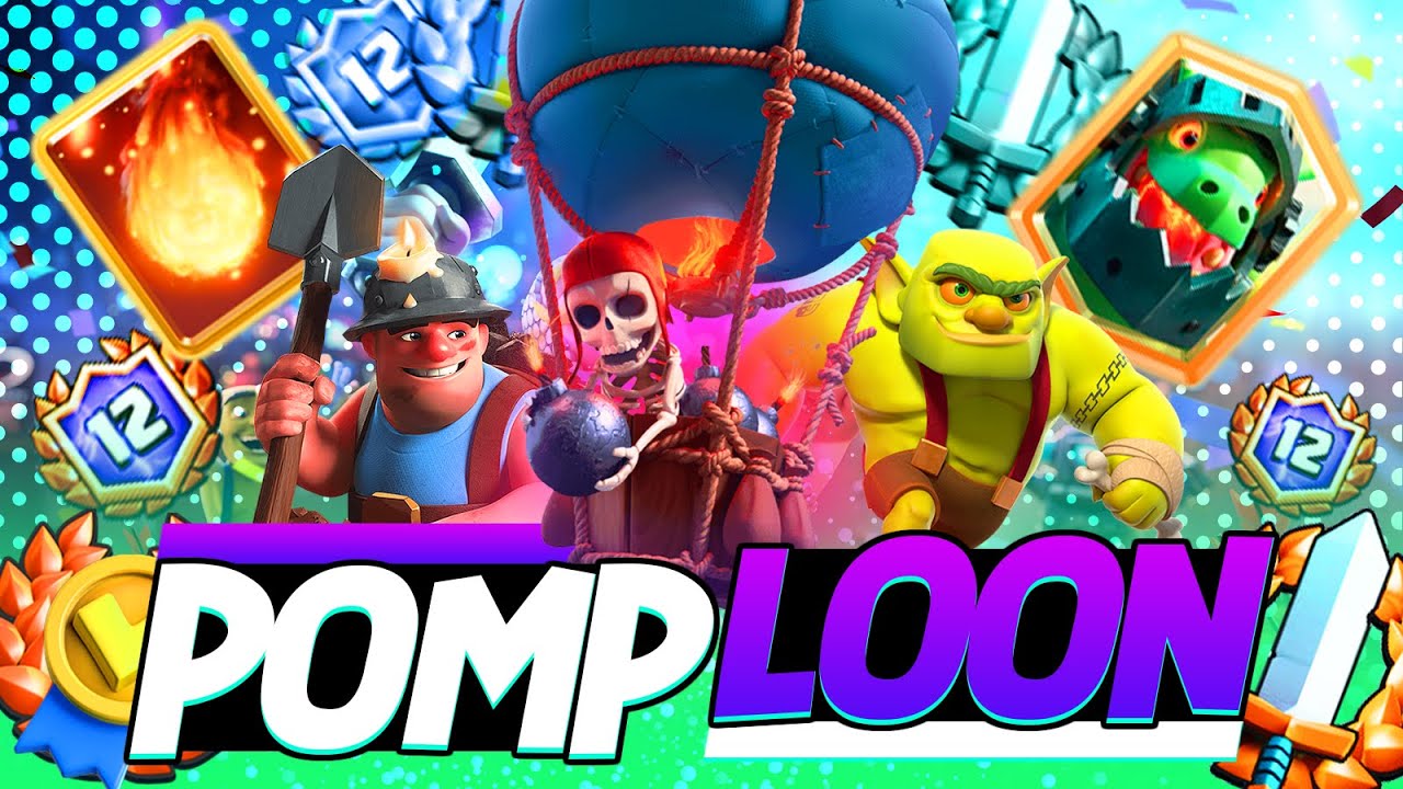 12 win Grand Challenge with the Pompeyo Balloon deck in Clash Royale!