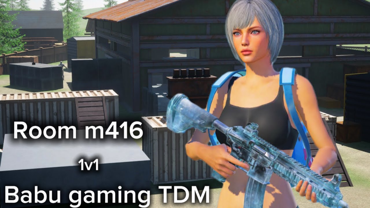 Babu gaming TDM m416 room warehouse house TDM 1v1 Babu gaming m416
