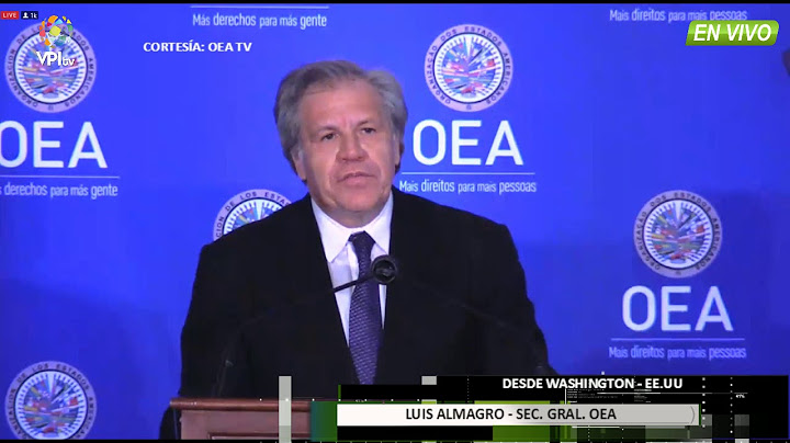EE.UU - Almagro pidió a EE.UU. más sanciones contra el gobierno de Nicolás Maduro -VPItv