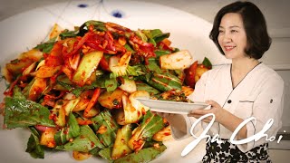 Bok Choy Geotjeori / Bok Choy Fresh Kimchi made by Chef Jia Choi