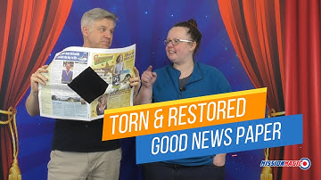 Torn & Restored Good Newspaper Centre Tear Magic Trick Gospel