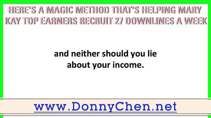 Here's A Magic Method That's Helping Mary Kay Singapore Top Earners Recruit 27 Downlines A Week