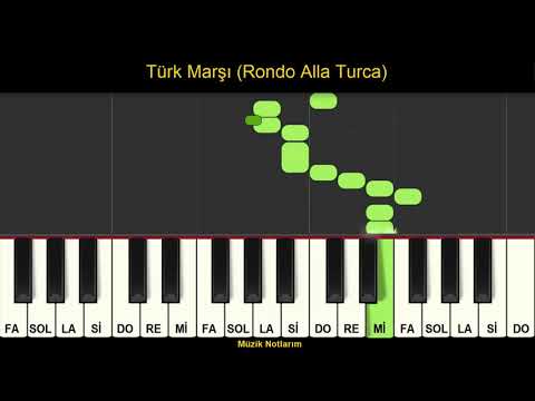 Türk Marşı Melodika Org Notaları